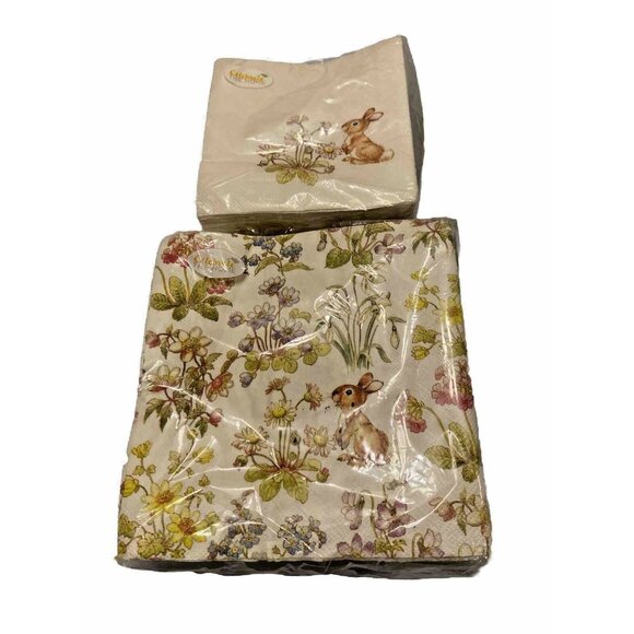 Celebrate the Home Lunch/ Cocktail  snoopy little Rabbit Bunny napkins Set - Picture 1 of 7